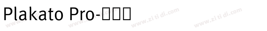 Plakato Pro字体转换